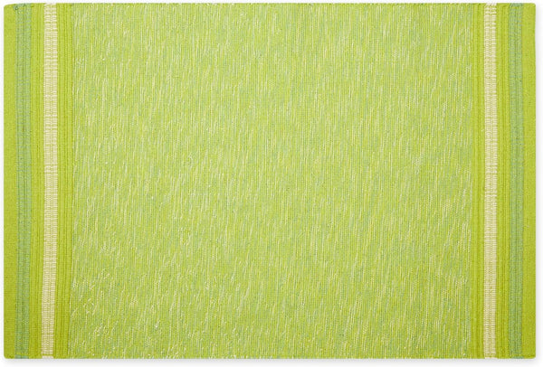 DII Variegated Recycled Yarn Modern Edge Stripe Rug, 2x3', Avocado