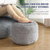 Room,Office,20"x 15",Light Round Pouf Ottoman,Corduroy Poufs with Memory Foam Filling for Foot Rest,Soft Footstool