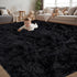 Xafir 4x6 Area Rug for Living Room:Ultra Soft Fluffy Shag Black Rugs,Large Fuzzy