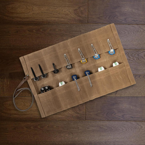 Knife Display Bag with 12 Slots for Pocket Knives, Folding Knife Holder Organizer for Tactical Outdoor