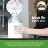 The Dairy Shoppe Heavy Glass Milk Bottle - Jug with Lid and Silicone Pour Spout - Clear Milk Container for Fridge (64