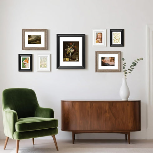 FrameWorks 2-Pack Black Wooden Picture Frames, 4” x 6” with Luxury Wide Molded Edges and Tempered Glass