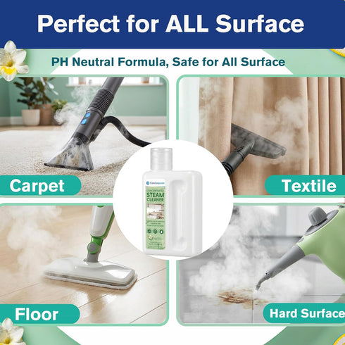 20X 5.28 33.8 FL.OZ, Concentrated Steam Mop Solution Makes Gallon Formula for All Steam Mop Cleaners, Multisurface