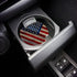Independence Day 4th of July Car Coasters, 2 Pack Absorbent Ceramic Stone Cup Holders Set, Rustic American Flag