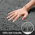 HOMEIDEAS Bathroom Rug Runner Grey, Ultra Soft Non-Slip Long Bath Rug, Thick Chenille Plush Machine Washable