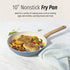 GoodCook Healthy Ceramic Titanium-Infused 10” Fry Pan, Light Blue – Induction Cookware, Nonstick Cooking Pan, Frying Pan Skillet for Eggs, Meats, Vegetables, Sauces, Warming Tortillas by GoodCook