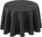 Biscaynebay Textured Fabric Round Tablecloths 60", Black Water Resistant Table Cloth for Dining and Parties