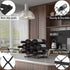 Wine Rack Countertop - Black Metal Wine Bottle Organizer for Home Bar, Kitchen, Cabinet, Tabletop (7 Bottles Capacity)