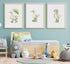 Generic 3Pcs Set 3 Baby Animal Nursery Wall Art Funny Green Rain Gear Duck Painting Picture Wall Decor This of Happy