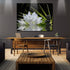 Canvas Wall Art - White Lotus and Black Zen Stones Picture, Modern Wall Decor, 12" x 16"