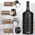 750 ml MAXSO Wine Chiller Bucket, Portable Champagne & Wine Bottle Cooler Keep Wine & Beverages Cold, Stainless Steel