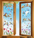 Spring Window Cling Sticker, 78PCS Tulip Butterfly Flower Decals, Prevent Bird Strikes, Home Decor