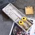 TANG SONG Rustic Wedding Cake Knife and Serving Set, Sunflower Burlap Lace, Set of 2