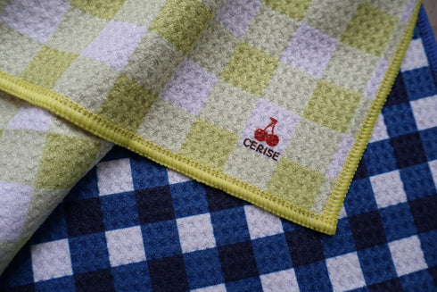 Summer 16x24 Inches (Set 3) Cerise Lemon Kitchen Towels - Premium Quick Dry Microfiber Cloth Spring & Dish Towels