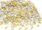 1.6 Ounce Crossed Christening Confetti - Gold Silver Glitter Cross Metallic Sequins for Party Decoration