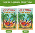 Welcome Summer Parrot Bird Decorative House Flag, It's 5 O'clock Somewhere Beach Coastal Tropical Palm Tree Garden Yard