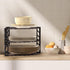 3-Tier Counter Simple Houseware Corner Shelf Organizer, Bronze