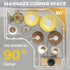 3-Pack Countertop Set, MAXIFFE Shower Caddy Organizer, Corner Shower Caddy Organizer Shelves Storage Rack Accessories