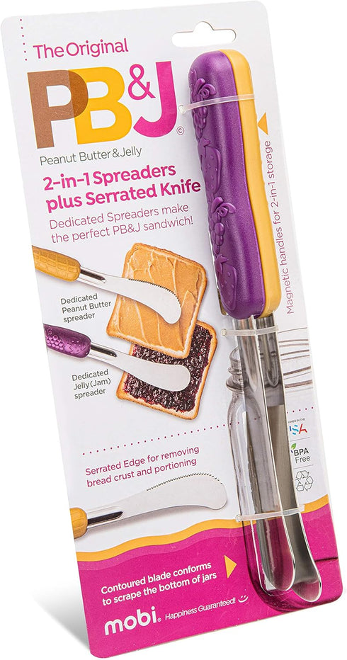 Peanut Butter and Jelly Knife and Spreader Set by Mobi