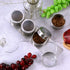 CHENGU 3 Set Stainless Steel Wall Plate Base - Piece for Magnetic Spice Jars
