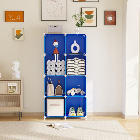 8 Closet AWTATOS Cube Storage Organizer, Cube Organizers and Storage Shelves, DIY Stackable Bookshelf for Bedroom
