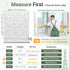 rabbitgoo Window Privacy Film - Frosted Glass Window Film, Decorative Privacy Cling, UV Blocking Static Cling Bathroom
