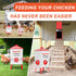 8 ZenxyHoC DIY Chicken Feeders No Waste, Ports Poultry Feeder with Hole Saw for Buckets Troughs Red