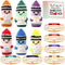6 Set Teacher Appreciation Gifts Crayon Crochet Dolls with Thank You Teacher