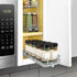 4-3/8 inch 1 LYNK PROFESSIONAL Pull Out Spice Organization for Cabinets - Wide Spice Rack for Inside Cabinets, Slide