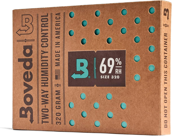 Boveda 69% Two-Way Humidity Control Pack - For Large Wood Humidifier Boxes & Coolers, Size 320