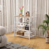 HOMEFORT 4-Tier Shoe Storage Shelf, Industrial Narrow Shoe Organizer for Closet Entryway, Small Shoe Rack Table
