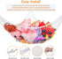 Jumbo Toy Hammock, Stuffed Animals and Toy Storage Hammock Net 70" Wall Sling Corner Extra Large Kids Mesh Toy Net