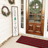 LEEVAN Buffalo Plaid Front Door Mat 24"x 51", Cotton Checkered, Washable, Outdoor Doormat for Kitchen, Bathroom