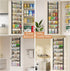 MIAOLI 8-Tier Over the Door Pantry Organizer, Adjustable Spice Rack Cabinet Door Shelves, Hanging Seasoning Organizer