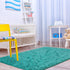 Terrug Blue Fluffy Area Rug for Bedroom, 3x5 Ft Tie-Dyed Shag Throw Rugs with Non Slip Backing for Kids Room