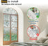 Rainbow Window Privacy Film, Decorative Stained Glass Tint for Home, 3D Decals Clings for Glass Windows, 17.5" by 78.74"