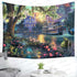 F-FUN SOUL Large 80x60inches Princess Palace Tapestry - Soft Flannel Wall Hanging for Living Room Bedroom Decor