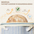 2-Pack 17x12.6in, BRONYPRO Reusable Beeswax and Cotton Bread Bags with Zipper, Waxed Bread Bags for Homemade Bread