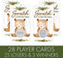 DISTINCTIVS Woodland Teddy Bear Baby Shower Scratch Off Party Game - 28 Cards for Gender Reveal Activity