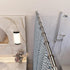 Design House Classic Adjustable Shower Rod, 43 to 72-inch, Brushed Nickel for Bathroom