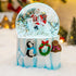 14 Christmas Snow Globes Clearance, Santa's Winter Musical,Hand-Painted Music Box,Colorful Lights, Auto Snowfall