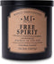 Manly Indulgence Free Spirit Scented Jar Candle, Cotton Wick, Premium Soy Blend White Wax, 60 hr Burn, 16.5 oz