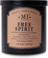 Manly Indulgence Free Spirit Scented Jar Candle, Cotton Wick, Premium Soy Blend White Wax, 60 hr Burn, 16.5 oz