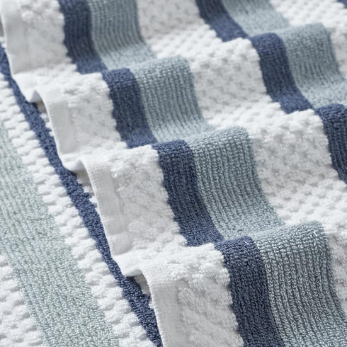 6-Piece Set 100% Modern Threads Pax Reversible Yarn Dyed Jacquard Towel - Bath Towels, Hand Towels, & Washcloths