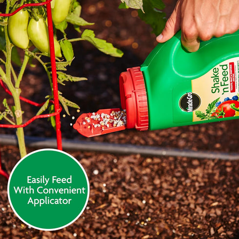 3 4.5 lb. Miracle-Gro Shake 'N Feed Tomato, Fruit and Vegetable Plant Food - Fertilizer for Vegetable Gardens
