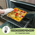 E-far 9x9 Baking Pan, Nonstick Square Cake Pan with Stainless Steel Core, Black Metal Bakeware for Brownies