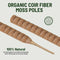 imezos 2 Pack 30 Inch Moss Pole for Plants, Moss Poles for Climbing Plants Monstera, Handmade Coco Coir Plant Pole