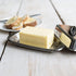 KitchenCraft Butter Dish with Lid, Stainless Steel, Silver, 19.5 x 10 x 8 cm