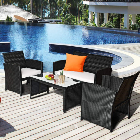 ODSK 220ft) Woven Rattan, Plastic PE Wicker Repair Material for Garden Chair Black Table Patio Furniture Storage Basket