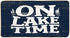 Welcome Indoor Mat - On Lake Time Gifts for Lake Lovers, Blue Lake Porch Mat, 30 x 16 Inch Room Decor